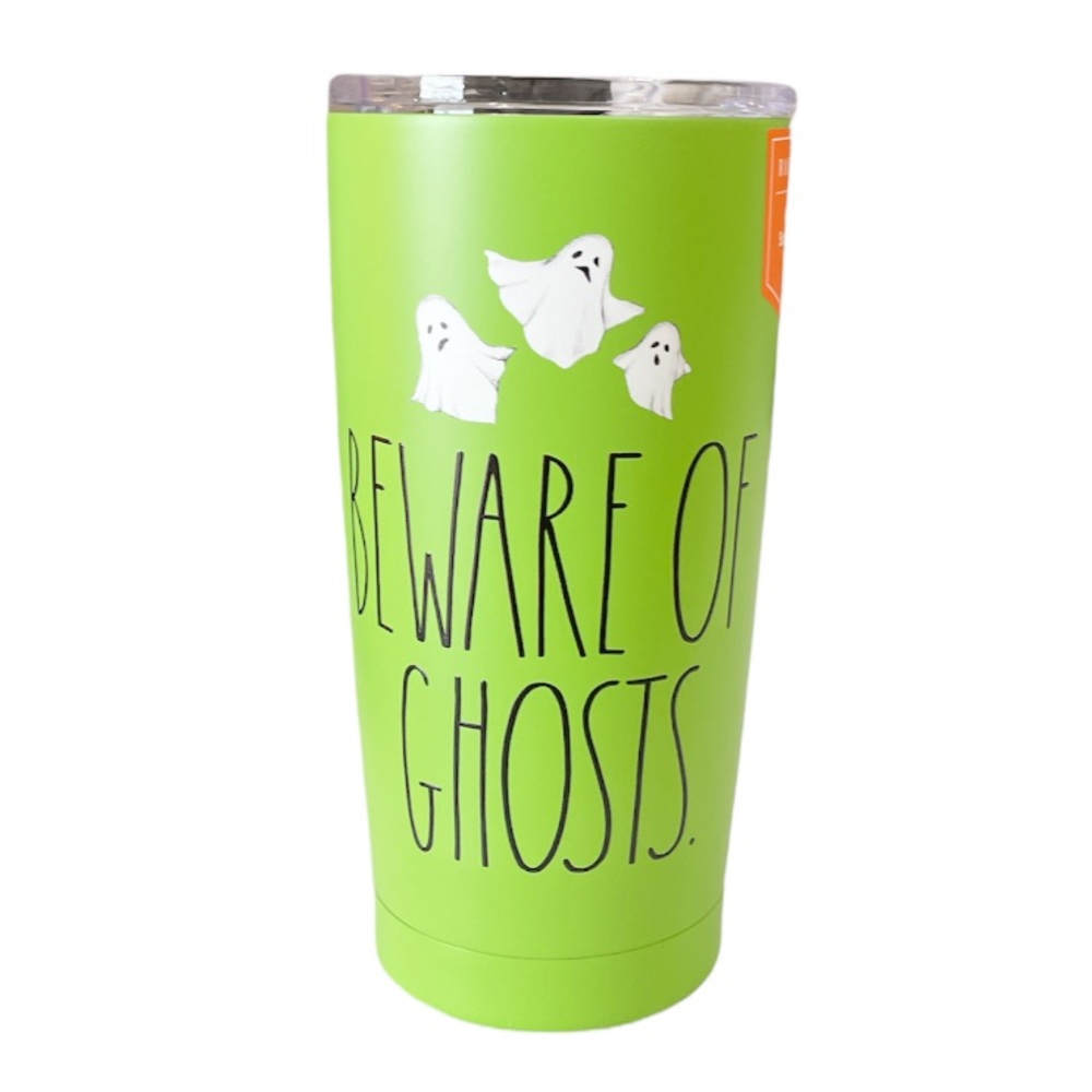 NEW Rae Dunn Halloween BEWARE OF GHOSTS S/S Insulated Tumbler